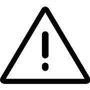Triangular Warning Signal PNG Icon