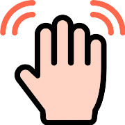 Waving Hand PNG Icon