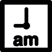 Morning Clock PNG Icon