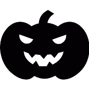 Horror Pumpkim Face PNG Icon