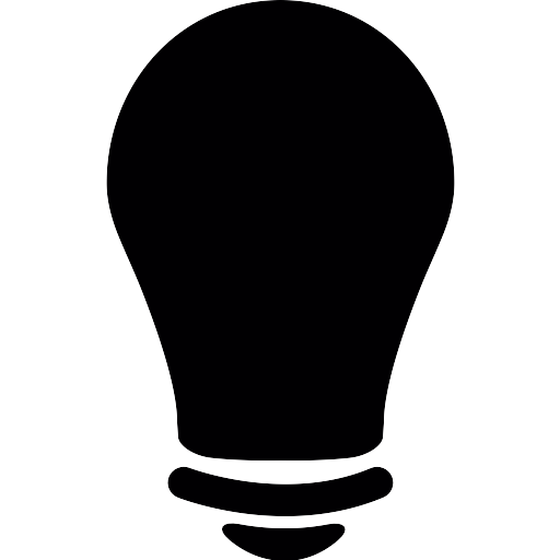 Black Lightbulb Vector SVG Icon PNG Repo Free PNG Icons