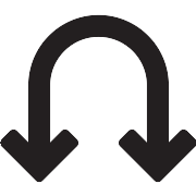 Double Curve Arrow Vector SVG Icon - PNG Repo Free PNG Icons