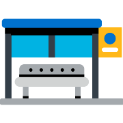 Bus Stop Station PNG Icon