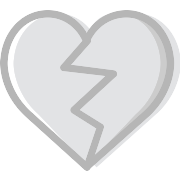 Broken Heart Shapes PNG Icon