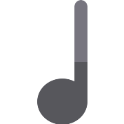 Crotchet Musical Notation PNG Icon
