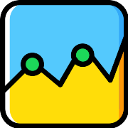 Analytics Line Chart PNG Icon