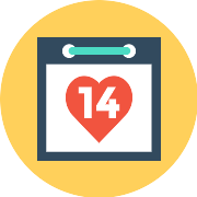 Valentines Day Calendar PNG Icon