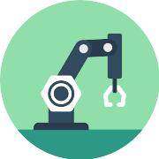 Industrial Robot Factory PNG Icon