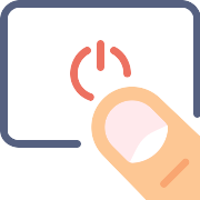 Tap Power Button PNG Icon