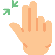 Zoom In Finger PNG Icon