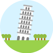 Leaning Tower Of Pisa Europe PNG Icon