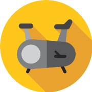 Stationary Bike Gym PNG Icon