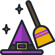 Witch Broom PNG Icon
