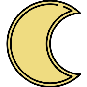 Crescent Moon PNG Icon