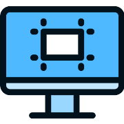 Technological Computer Screen PNG Icon