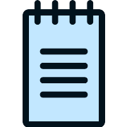 Text Lines Notebook PNG Icon