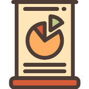Stats Pie Chart PNG Icon
