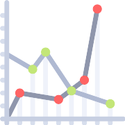 Line Graph Chart PNG Icon
