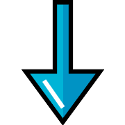 Down Arrow Download PNG Icon