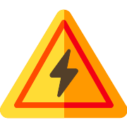 Electricity Caution PNG Icon