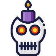 Candle Skull PNG Icon