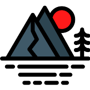 Mountains Moon PNG Icon