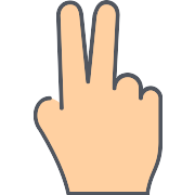 Victory Finger PNG Icon