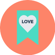 Bookmark Love And Romance PNG Icon