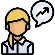 Woman Investment PNG Icon