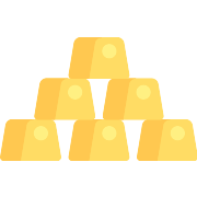 Gold Ingots Gold PNG Icon