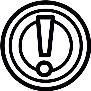 Exclamation Mark In Circles PNG Icon