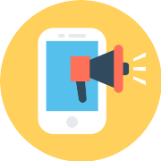 Smartphone Megaphone PNG Icon