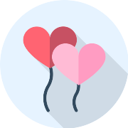 Balloons Heart PNG Icon