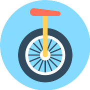 Unicycle Clown PNG Icon