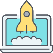 Laptop Startup PNG Icon
