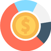 Pie Chart Dollar PNG Icon