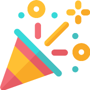 Confetti Birthday PNG Icon