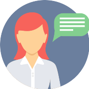 Conversation Woman PNG Icon