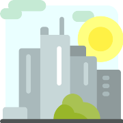 Cityscape Town PNG Icon