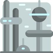Cityscape Futuristic PNG Icon