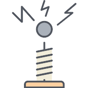 Tesla Coil Transformer PNG Icon