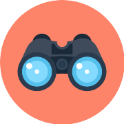 Binoculars Eye PNG Icon