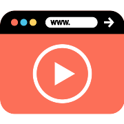 Browser Video Player PNG Icon