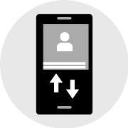 Smartphone Touch Screen PNG Icon