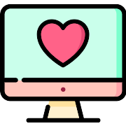 Valentines Computer PNG Icon