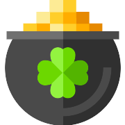 Gold Pot Clover PNG Icon