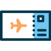 Airplane Ticket Flight PNG Icon
