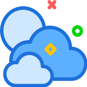 Cloudy Clouds And Sun PNG Icon