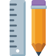 Pencil Ruler PNG Icon