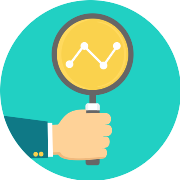 Analytics Search PNG Icon